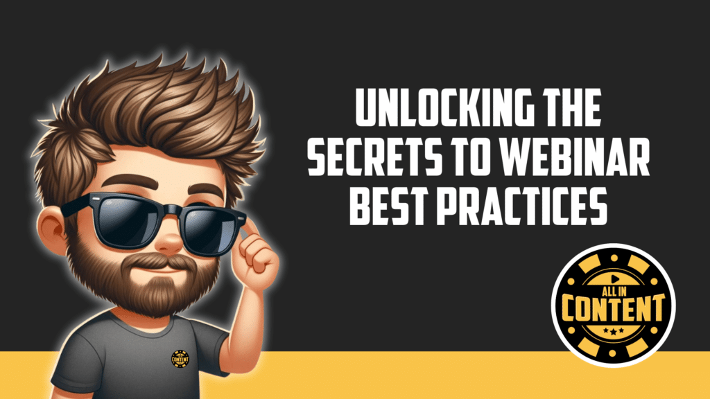 A man with sunglasses on from All In Content